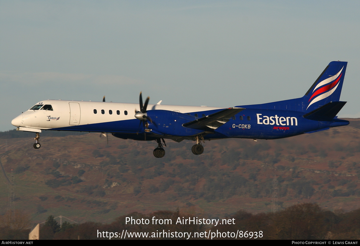 Aircraft Photo of G-CDKB | Saab 2000 | Eastern Airways | AirHistory.net #86938