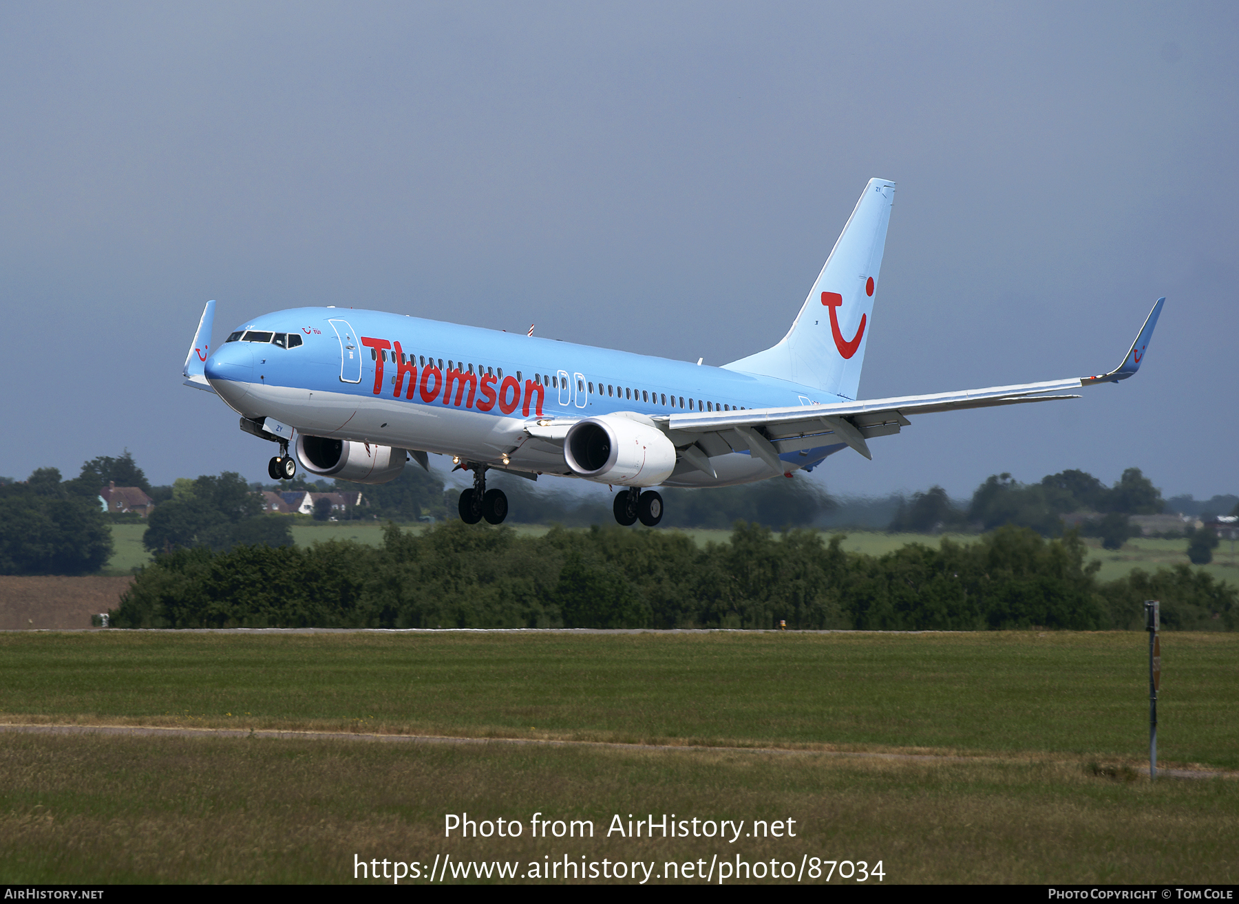 Aircraft Photo of G-FDZY | Boeing 737-8K5 | Thomson Airways | AirHistory.net #87034