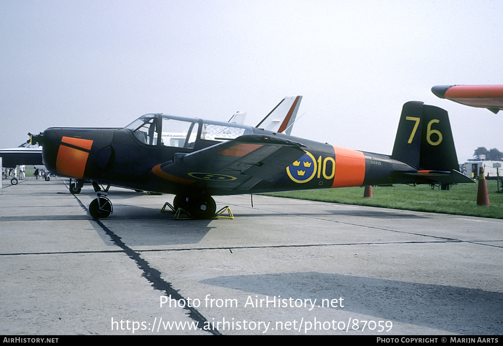 Aircraft Photo of 50015 | Saab Sk50B Safir (91B) | Sweden - Air Force | AirHistory.net #87059