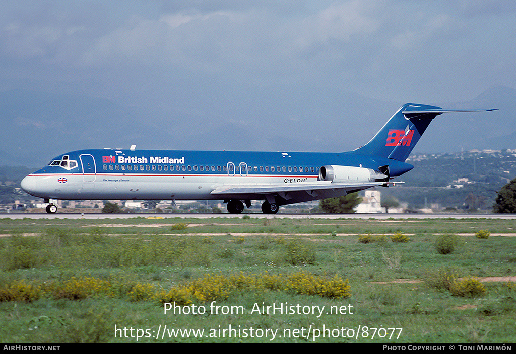 Aircraft Photo of G-ELDH | McDonnell Douglas DC-9-32 | British Midland Airways - BMA | AirHistory.net #87077