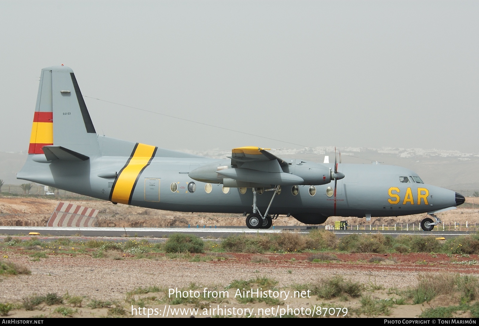 Aircraft Photo of D2-03 | Fokker F27-200MAR Maritime | Spain - Air Force | AirHistory.net #87079