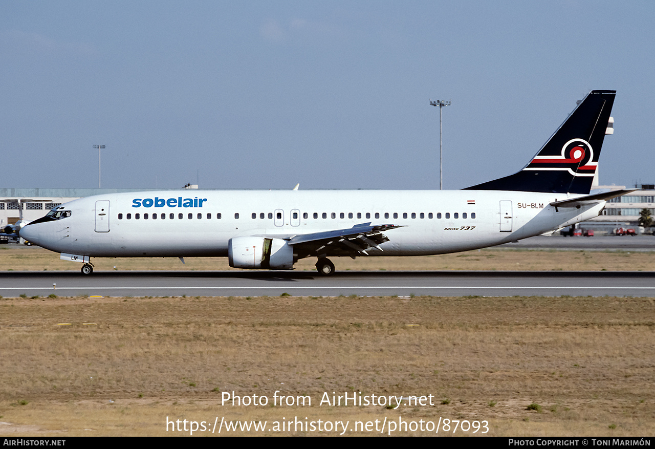 Aircraft Photo of SU-BLM | Boeing 737-4Y0 | Sobelair | AirHistory.net #87093