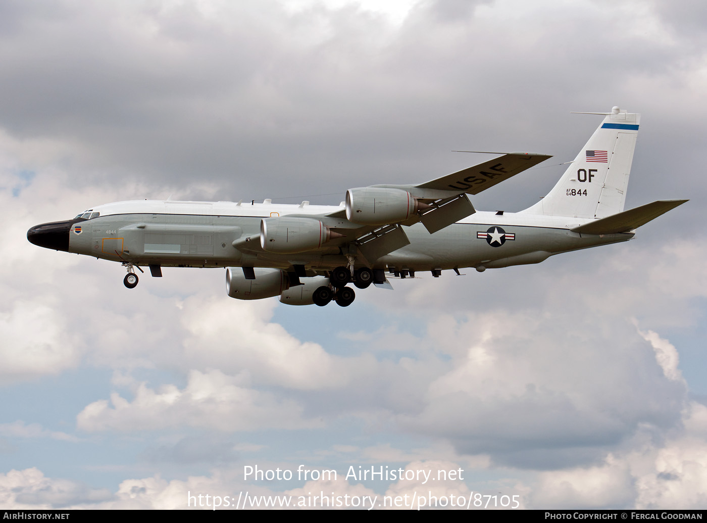 Aircraft Photo of 64-14844 / AF64-844 | Boeing RC-135V | USA - Air Force | AirHistory.net #87105