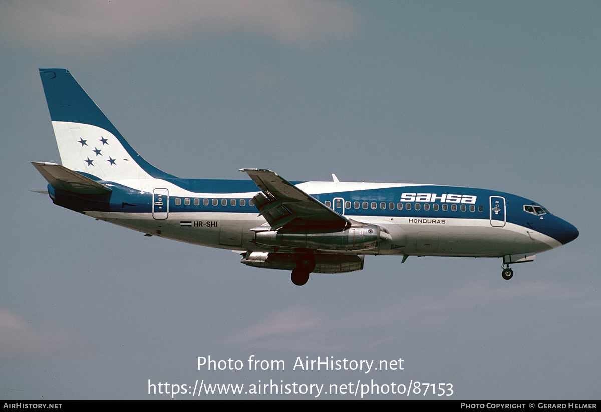 Aircraft Photo of HR-SHI | Boeing 737-2A9/Adv | SAHSA - Servicio Aéreo de Honduras | AirHistory.net #87153