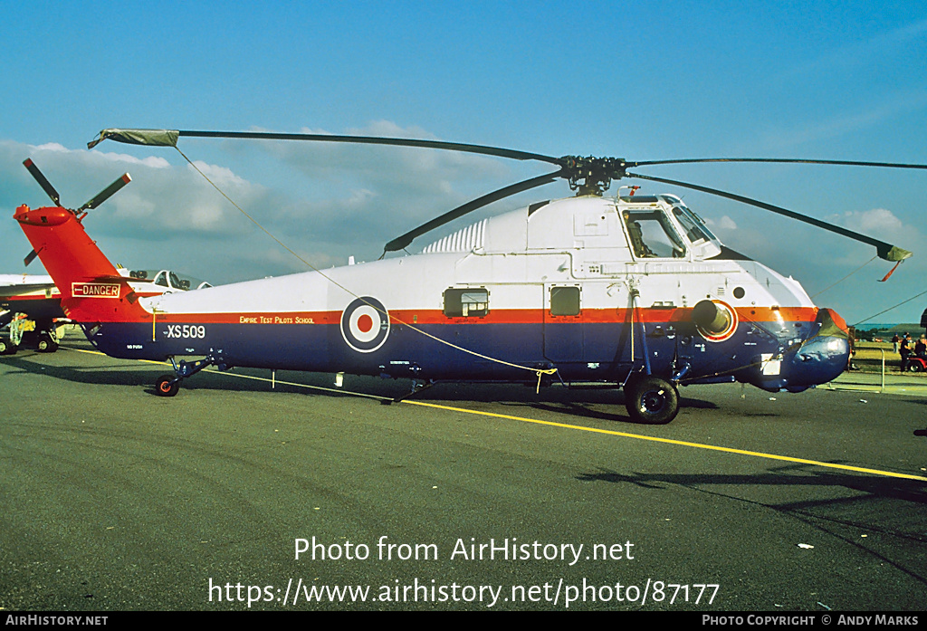 Aircraft Photo of XS509 | Westland WS-58 Wessex HU.5 | UK - Air Force | AirHistory.net #87177