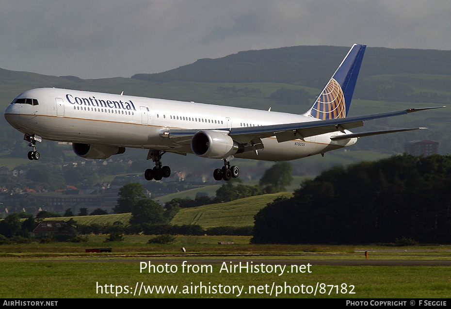 Aircraft Photo of N76055 | Boeing 767-424/ER | Continental Airlines | AirHistory.net #87182