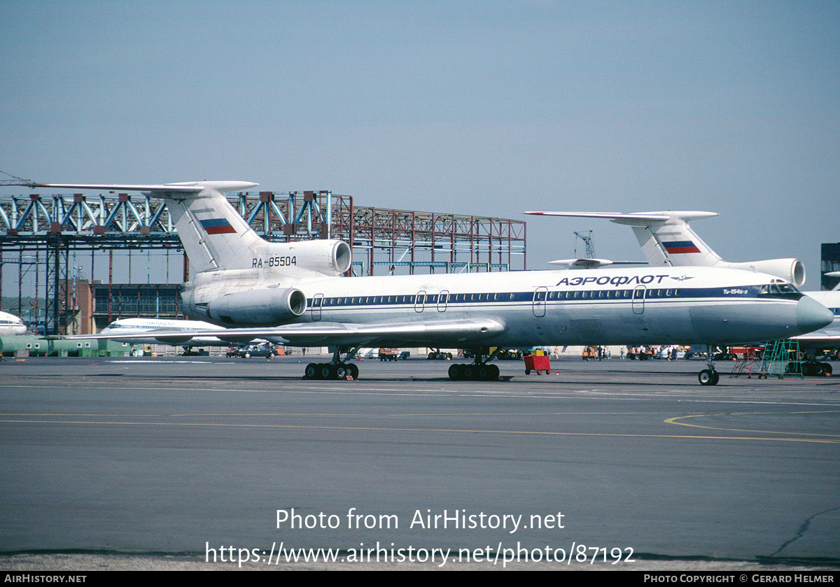 Aircraft Photo of RA-85504 | Tupolev Tu-154B-2 | Aeroflot | AirHistory.net #87192