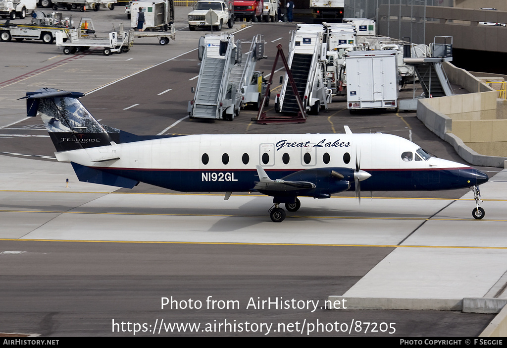 Aircraft Photo of N192GL | Beech 1900D | Great Lakes Airlines | AirHistory.net #87205