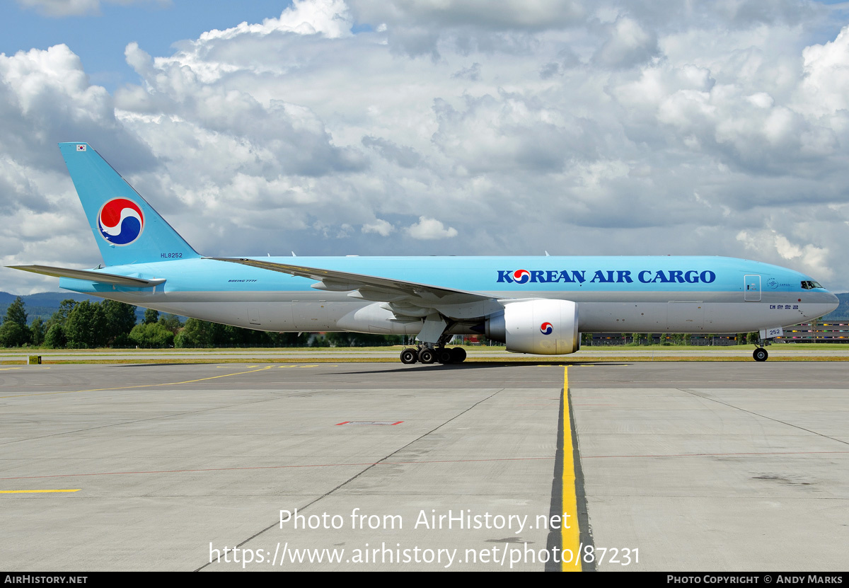 Aircraft Photo of HL8252 | Boeing 777-FB5 | Korean Air Cargo | AirHistory.net #87231