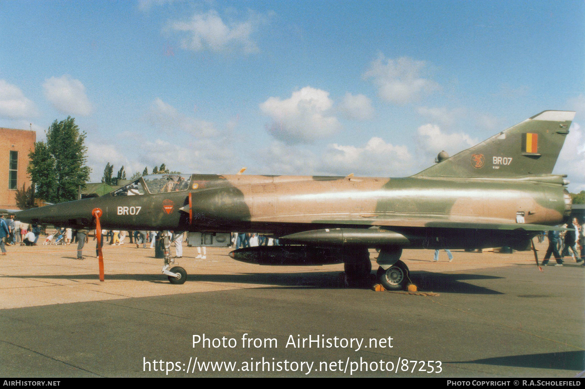 Aircraft Photo of BR07 | Dassault Mirage 5BR | Belgium - Air Force | AirHistory.net #87253