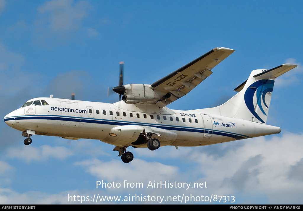 Aircraft Photo of EI-CBK | ATR ATR-42-300 | Aer Arann | AirHistory.net #87313