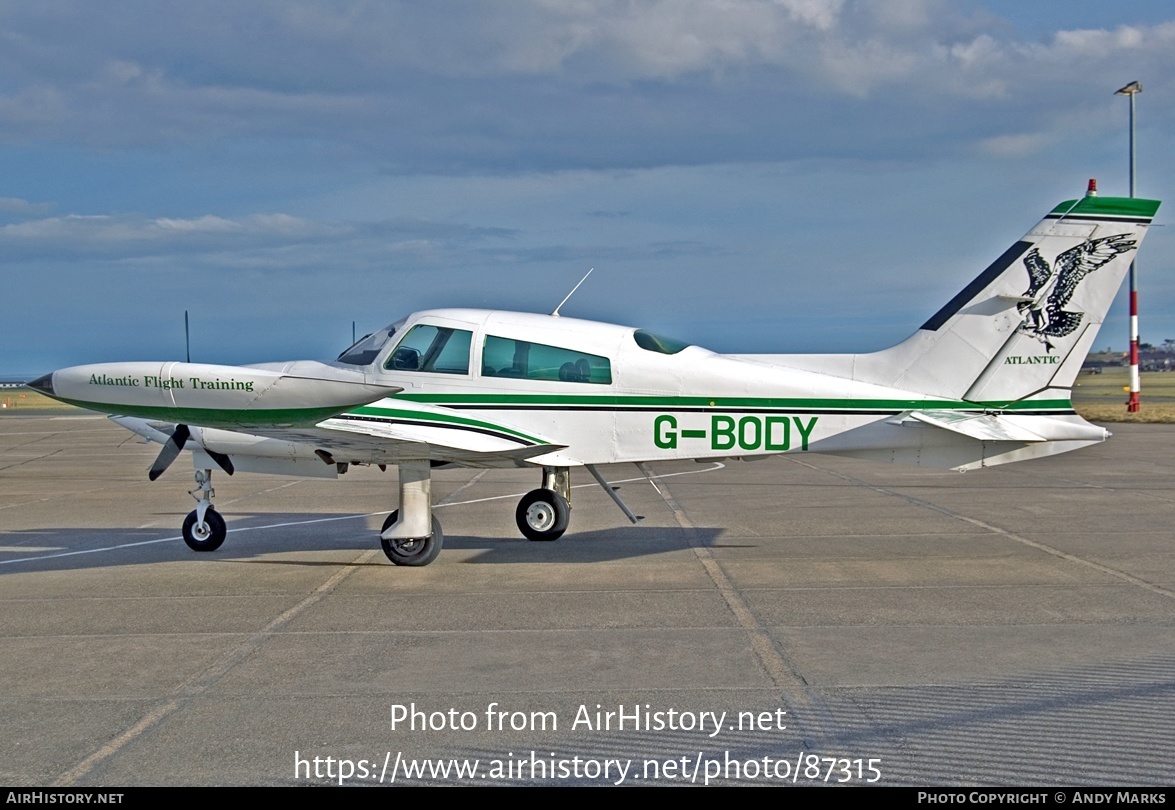 Aircraft Photo of G-BODY | Cessna 310R | Atlantic Flight Training | AirHistory.net #87315