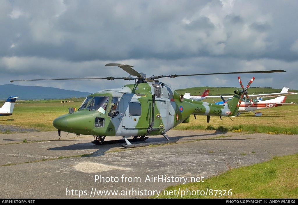 Aircraft Photo of XZ641 | Westland WG-13 Lynx AH7 | UK - Army | AirHistory.net #87326