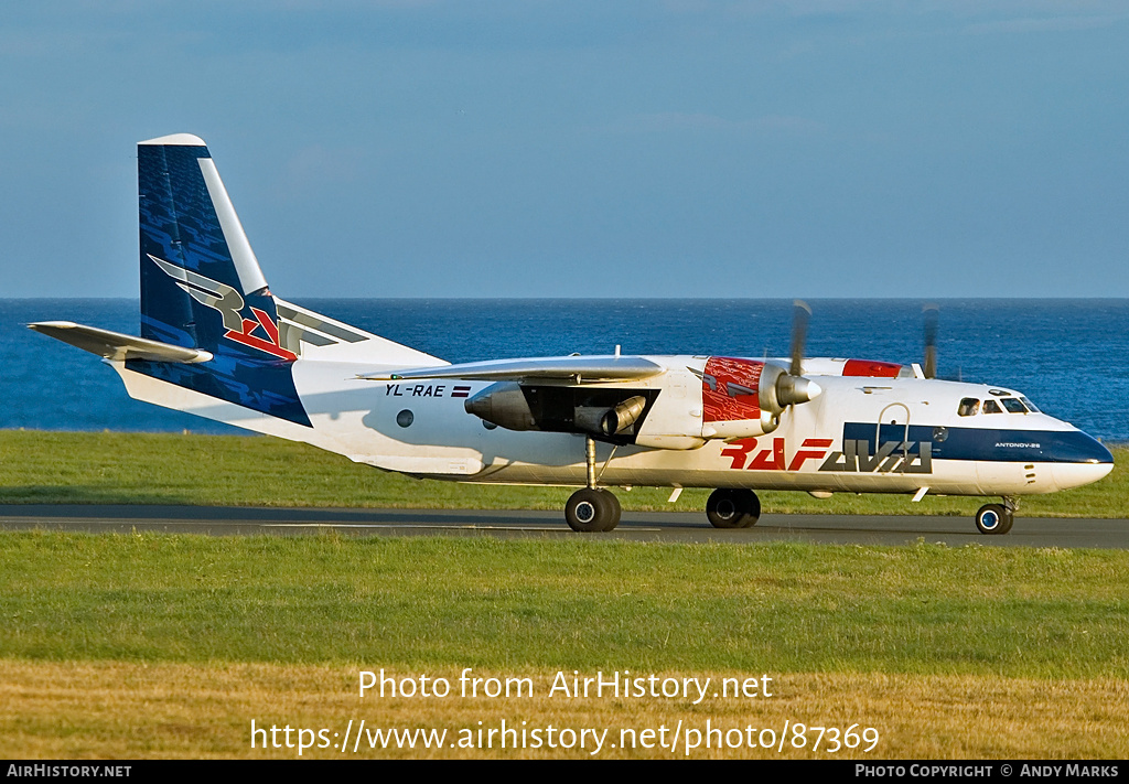 Aircraft Photo of YL-RAE | Antonov An-26B | RAF-Avia Airlines | AirHistory.net #87369