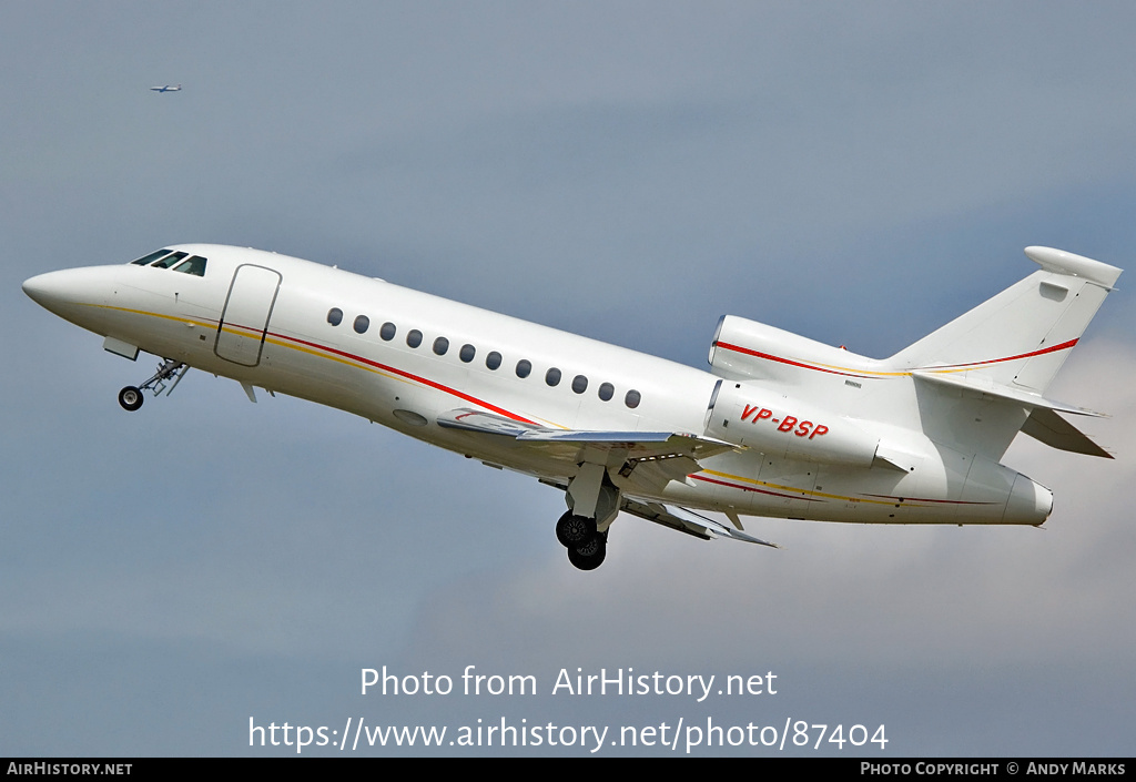 Aircraft Photo of VP-BSP | Dassault Falcon 900EX | AirHistory.net #87404