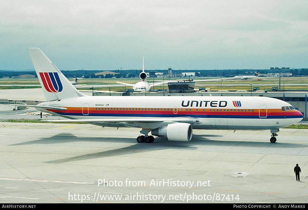 Aircraft Photo of N605UA | Boeing 767-222 | United Airlines | AirHistory.net #87414