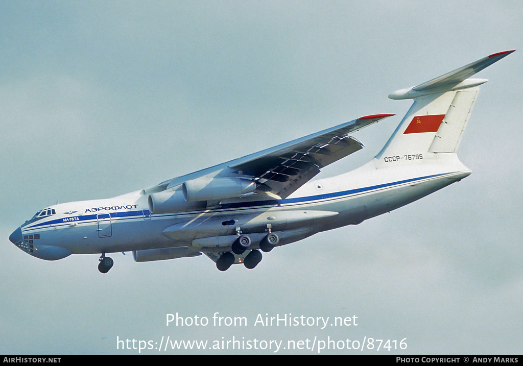 Aircraft Photo of CCCP-76795 | Ilyushin Il-76TD | Aeroflot | AirHistory.net #87416