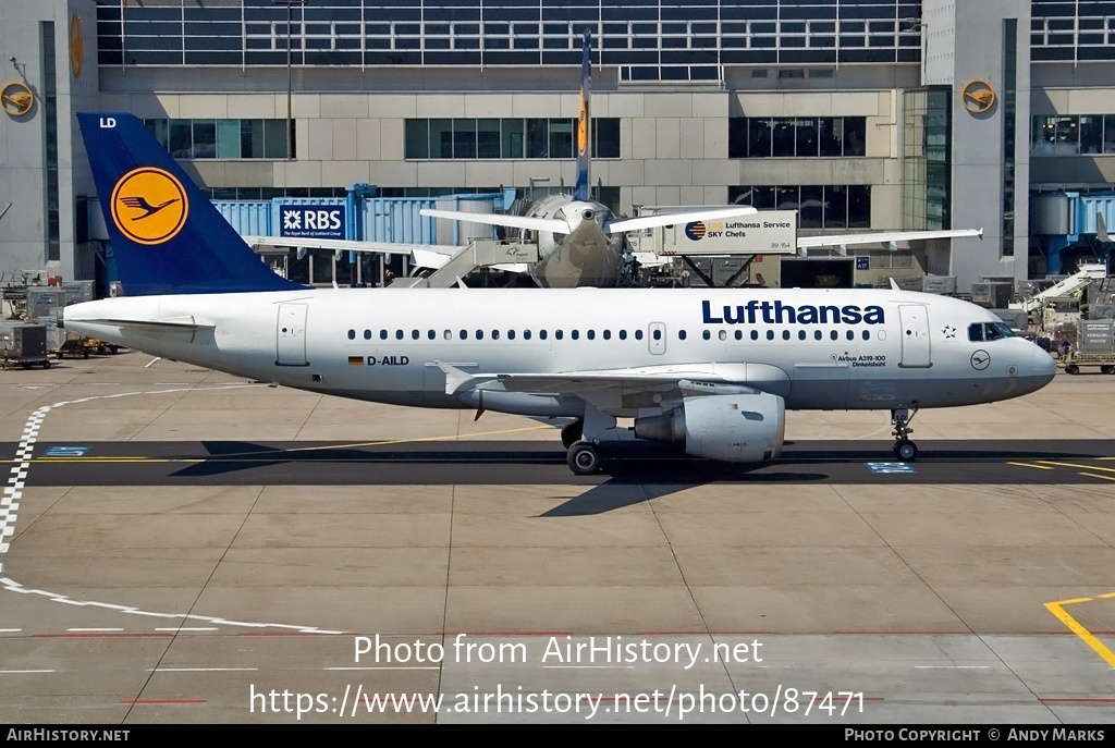 Aircraft Photo of D-AILD | Airbus A319-114 | Lufthansa | AirHistory.net #87471