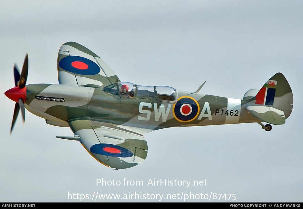 Aircraft Photo of G-CTIX / PT462 | Supermarine 509 Spitfire T9 | UK - Air Force | AirHistory.net #87475