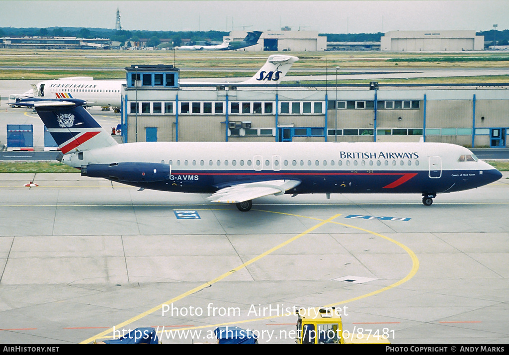 Aircraft Photo of G-AVMS | BAC 111-510ED One-Eleven | British Airways | AirHistory.net #87481