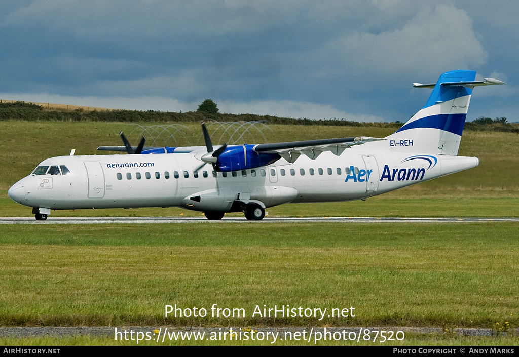 Aircraft Photo of EI-REH | ATR ATR-72-201 | Aer Arann | AirHistory.net #87520