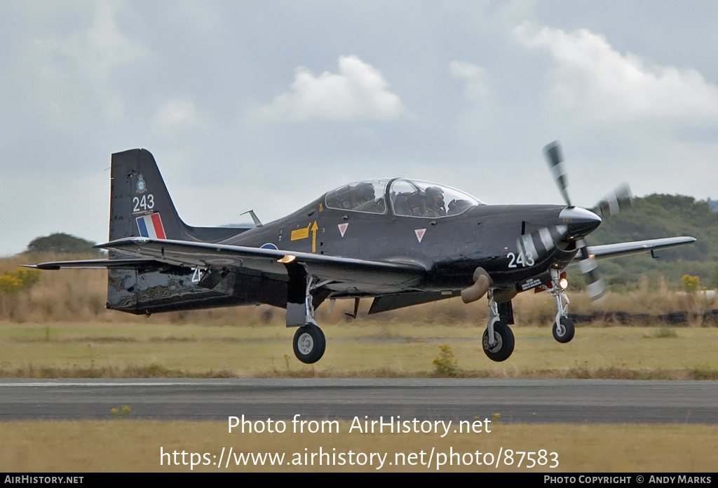 Aircraft Photo of ZF243 | Short S-312 Tucano T1 | UK - Air Force | AirHistory.net #87583