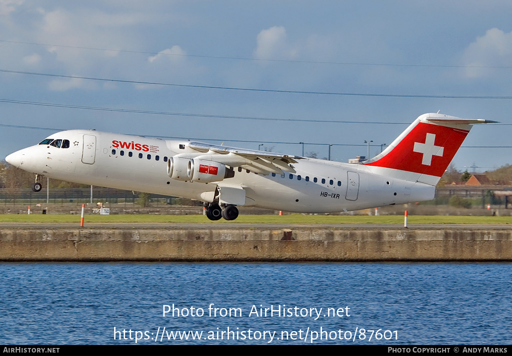 Aircraft Photo of HB-IXR | British Aerospace Avro 146-RJ100 | Swiss International Air Lines | AirHistory.net #87601