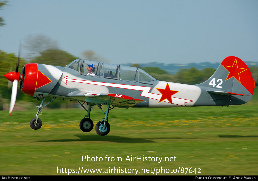 Aircraft Photo of G-CBRU | Yakovlev Yak-52 | AirHistory.net #87642