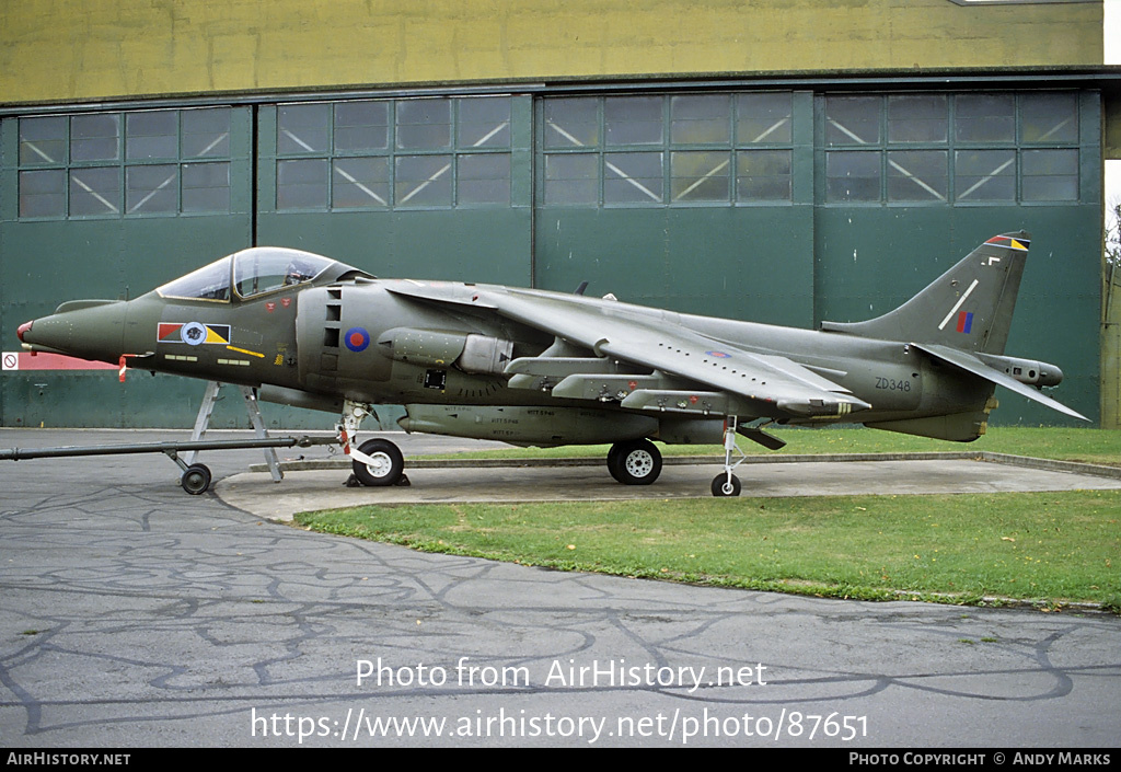 Aircraft Photo of ZD348 | British Aerospace Harrier GR7 | UK - Air Force | AirHistory.net #87651