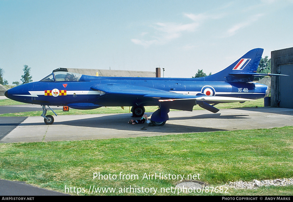 Aircraft Photo of XF418 | Hawker Hunter F6A | UK - Air Force | AirHistory.net #87682