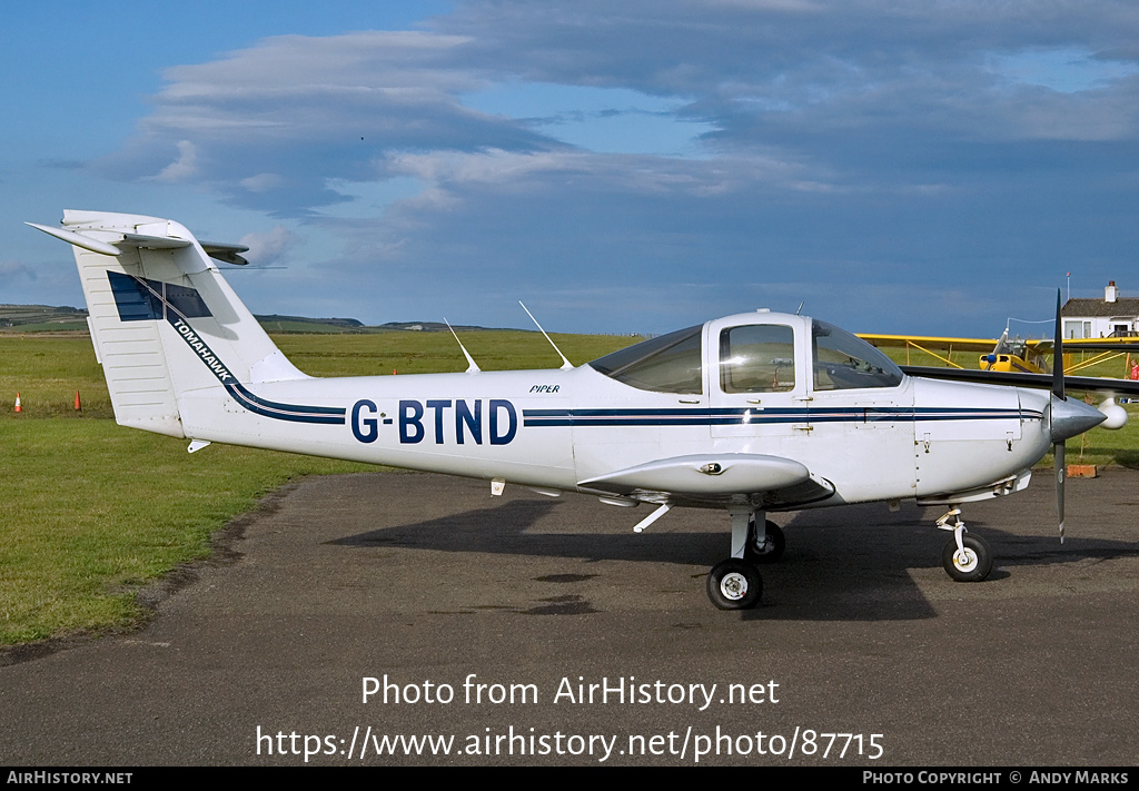 Aircraft Photo of G-BTND | Piper PA-38-112 Tomahawk | AirHistory.net #87715