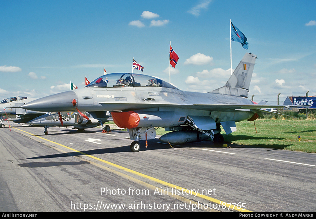 Aircraft Photo of FB-10 | General Dynamics F-16B Fighting Falcon | Belgium - Air Force | AirHistory.net #87765