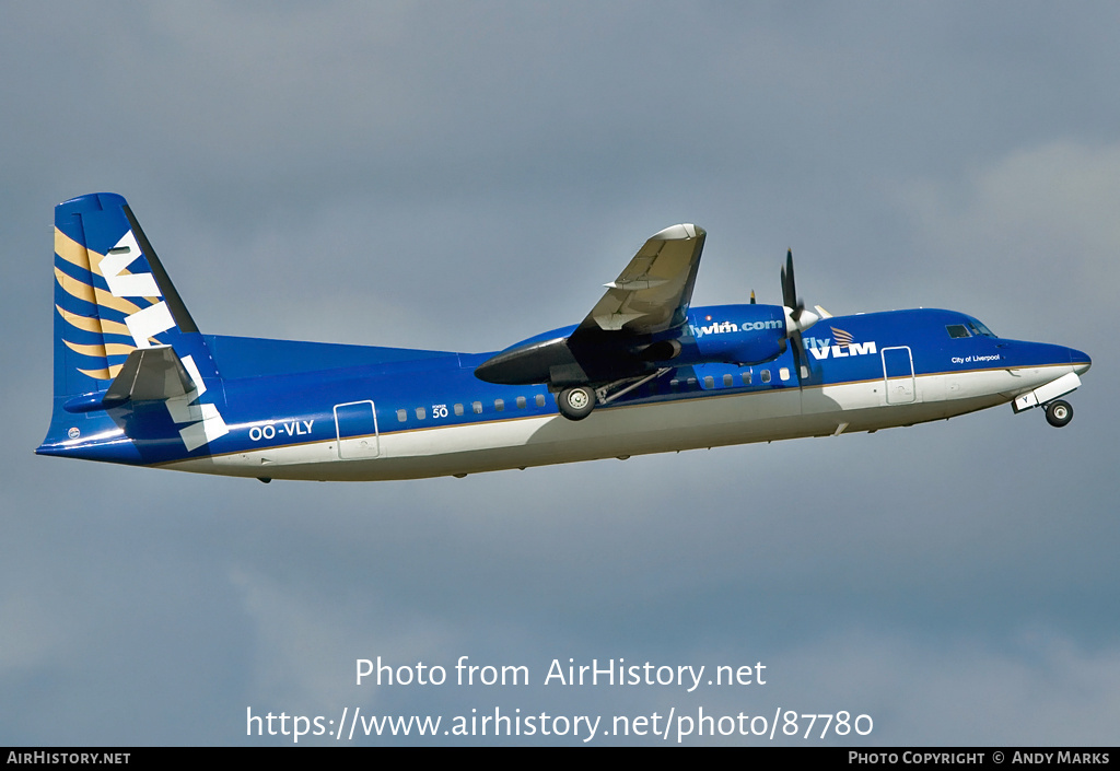 Aircraft Photo of OO-VLY | Fokker 50 | VLM Airlines | AirHistory.net #87780