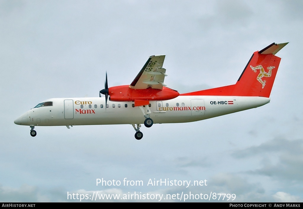 Aircraft Photo of OE-HBC | Bombardier DHC-8-311Q Dash 8 | EuroManx | AirHistory.net #87799