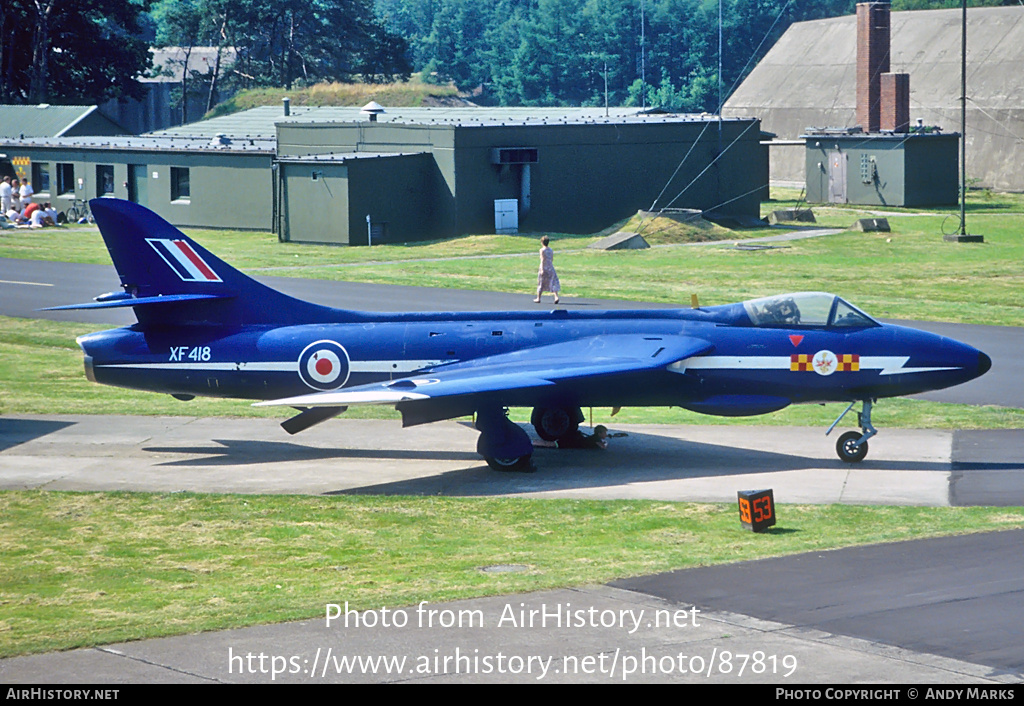 Aircraft Photo of XF418 | Hawker Hunter F6A | UK - Air Force | AirHistory.net #87819