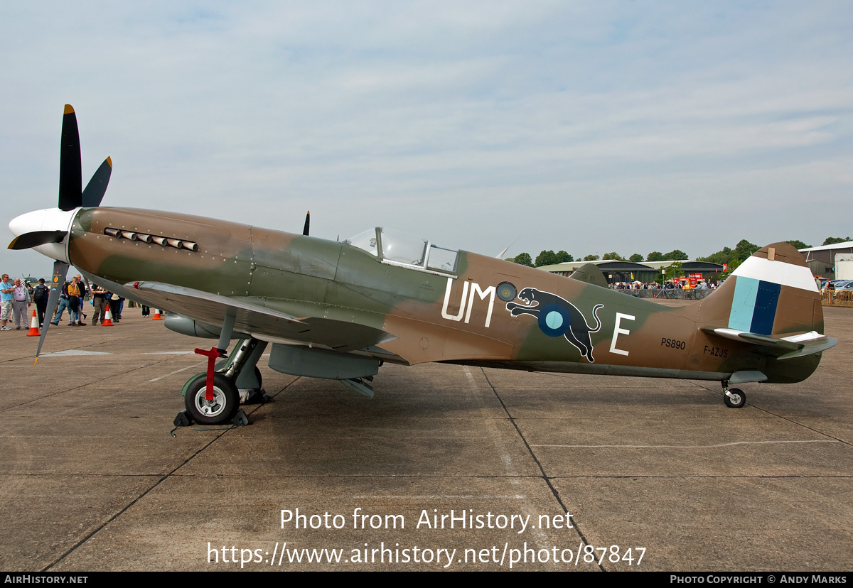 Aircraft Photo of F-AZJS / PS890 | Supermarine 389 Spitfire PR19 | UK - Air Force | AirHistory.net #87847