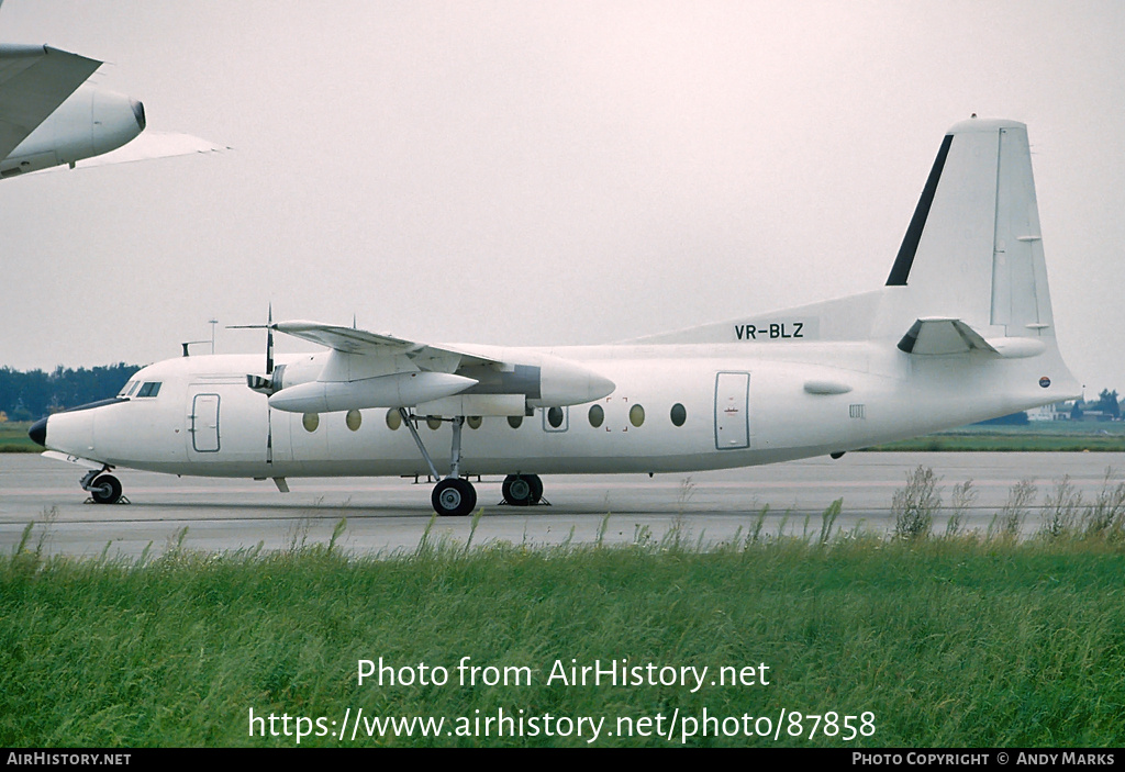 Aircraft Photo of VR-BLZ | Fokker F27-600 Friendship | AirHistory.net #87858