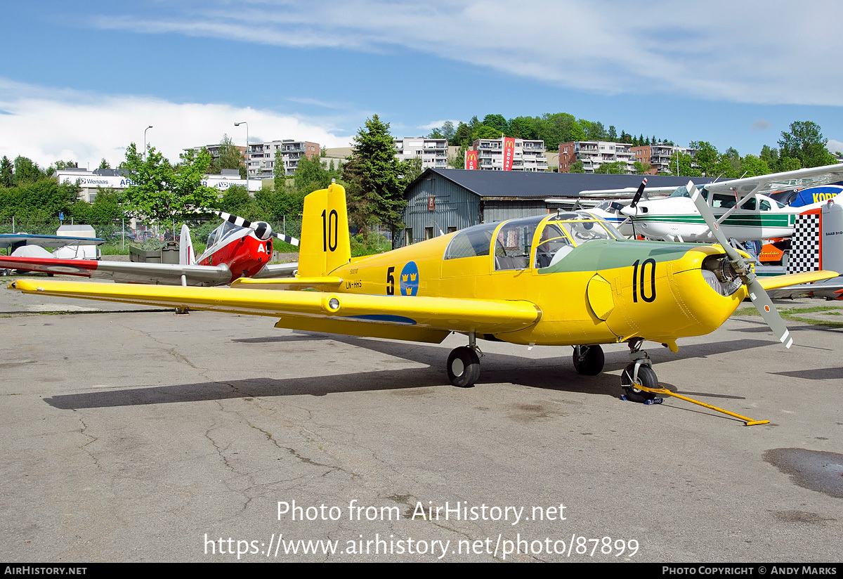 Aircraft Photo of LN-HHS / 50010 | Saab 91B Safir | Sweden - Air Force | AirHistory.net #87899