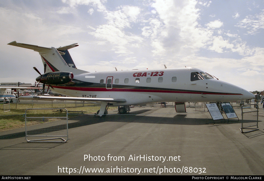 Aircraft Photo of PT-ZVE | Embraer-FMA CBA-123 Vector | Embraer | AirHistory.net #88032