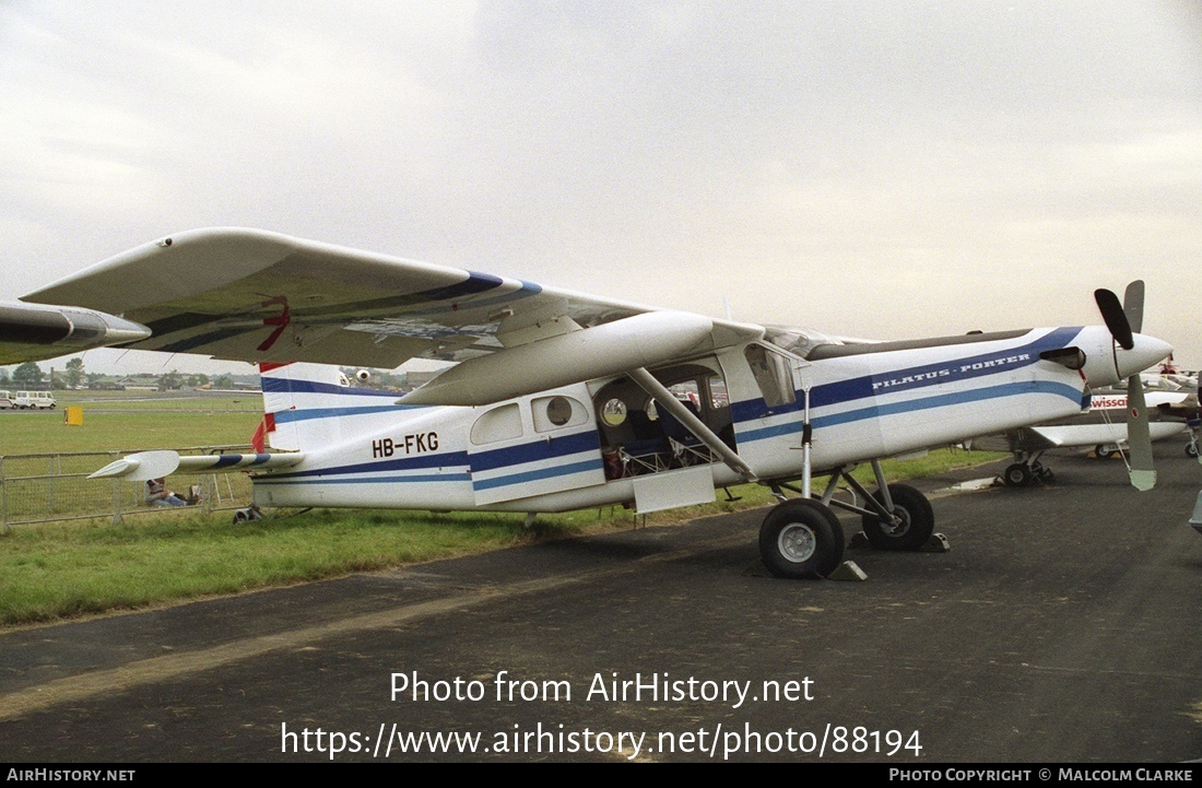 Aircraft Photo of HB-FKG | Pilatus PC-6/B2-H4 Turbo Porter | Pilatus | AirHistory.net #88194