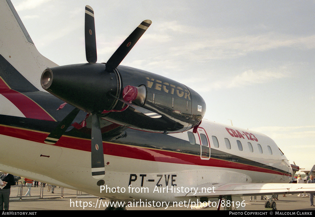 Aircraft Photo of PT-ZVE | Embraer-FMA CBA-123 Vector | Embraer | AirHistory.net #88196