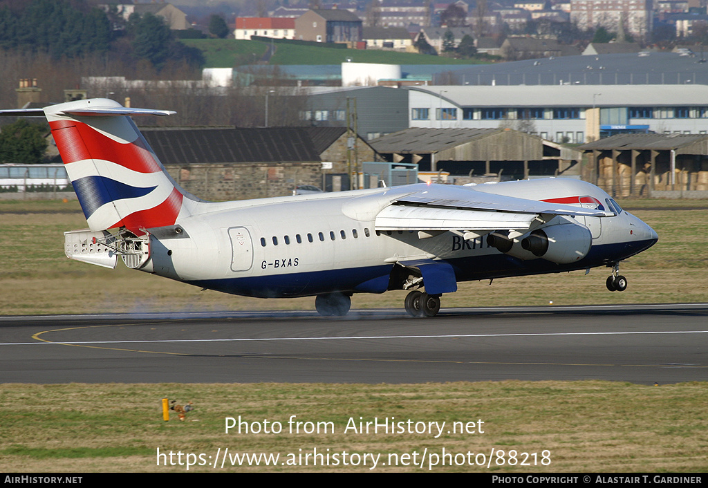 Aircraft Photo of G-BXAS | British Aerospace Avro 146-RJ100 | British Airways | AirHistory.net #88218