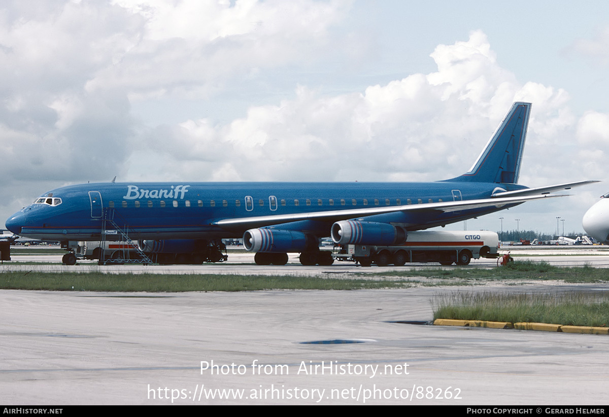 Aircraft Photo of N801BN | McDonnell Douglas DC-8-62H | Braniff International Airways | AirHistory.net #88262