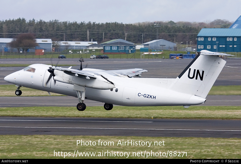 Aircraft Photo of C-GZKH | De Havilland Canada DHC-8-102 Dash 8 | United Nations | AirHistory.net #88271