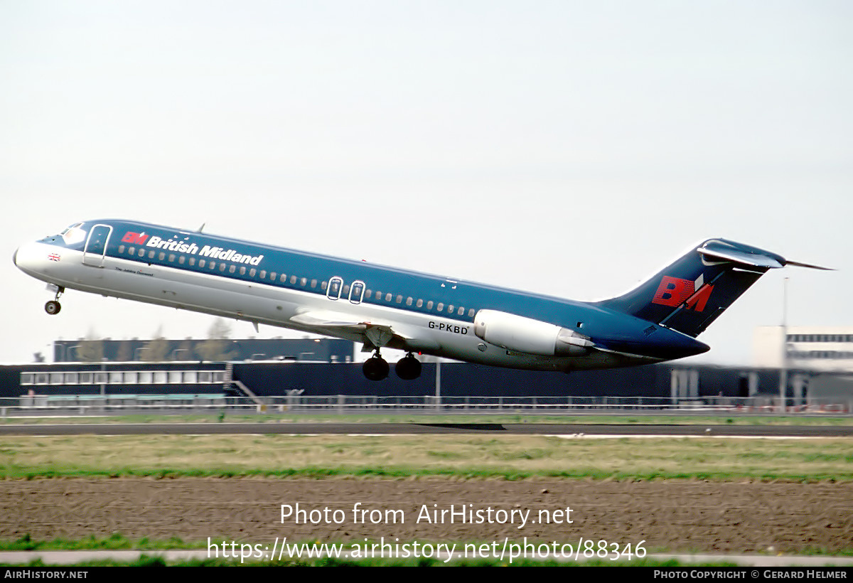 Aircraft Photo of G-PKBD | McDonnell Douglas DC-9-32 | British Midland Airways - BMA | AirHistory.net #88346