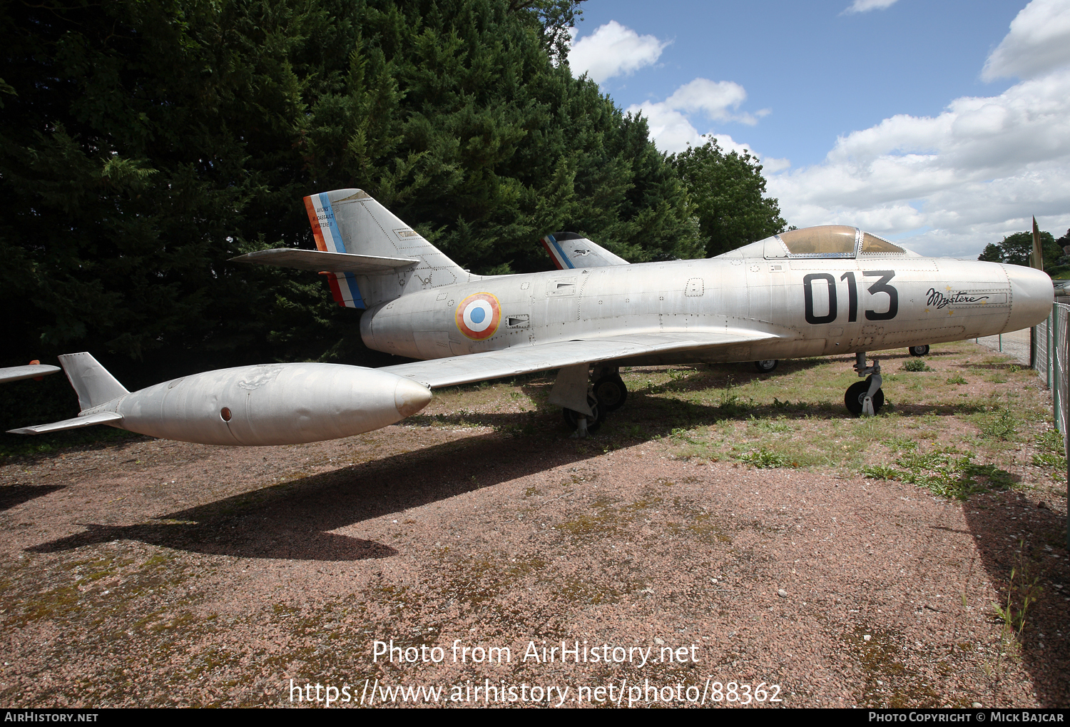 Aircraft Photo of 013 | Dassault MD-452 Mystere IIC | France - Air Force | AirHistory.net #88362