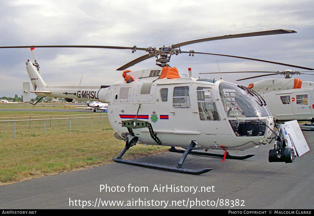 Aircraft Photo of G-MHSL | MBB BO-105DBS-4 | Staffordshire Police | AirHistory.net #88382