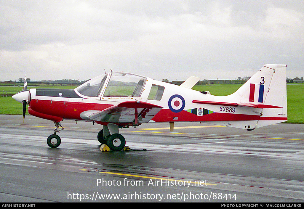 Aircraft Photo of XX689 | Scottish Aviation Bulldog T1 | UK - Air Force | AirHistory.net #88414