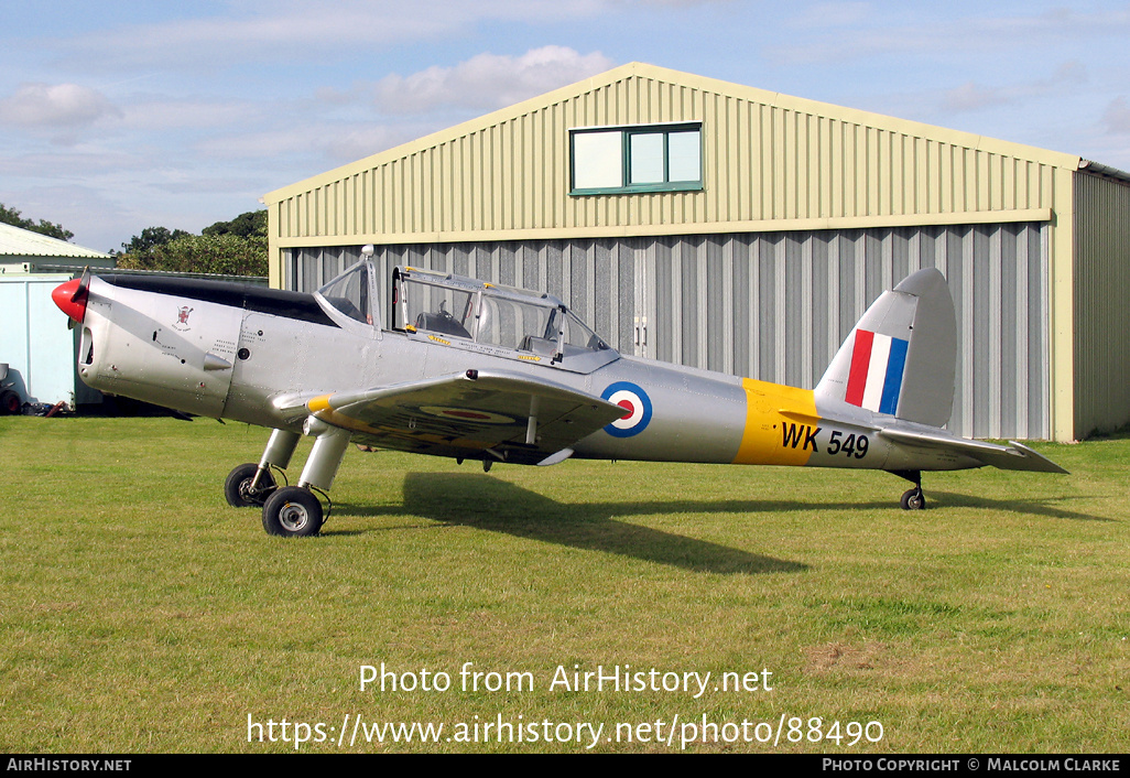 Aircraft Photo of G-BTWF / WK549 | De Havilland DHC-1 Chipmunk Mk22 | UK - Air Force | AirHistory.net #88490