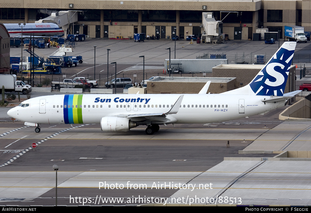 Aircraft Photo of PH-HZV | Boeing 737-8K2 | Sun Country Airlines | AirHistory.net #88513